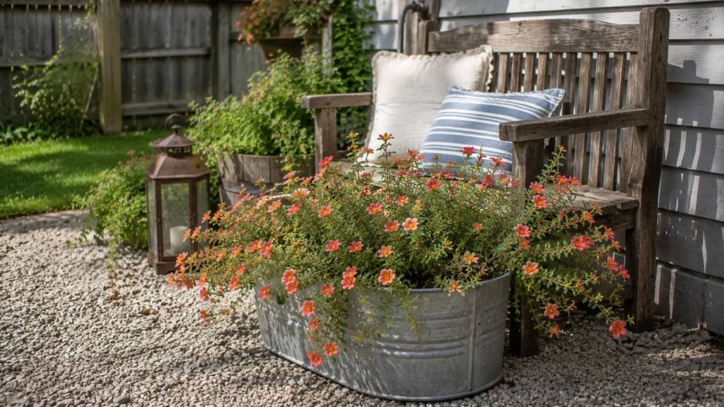 Beautiful Portulaca (Moss Rose) Cascading Garden Ideas for Small Backyard Spaces 7 Easy Backyard Styling Ideas with Moss Rose
