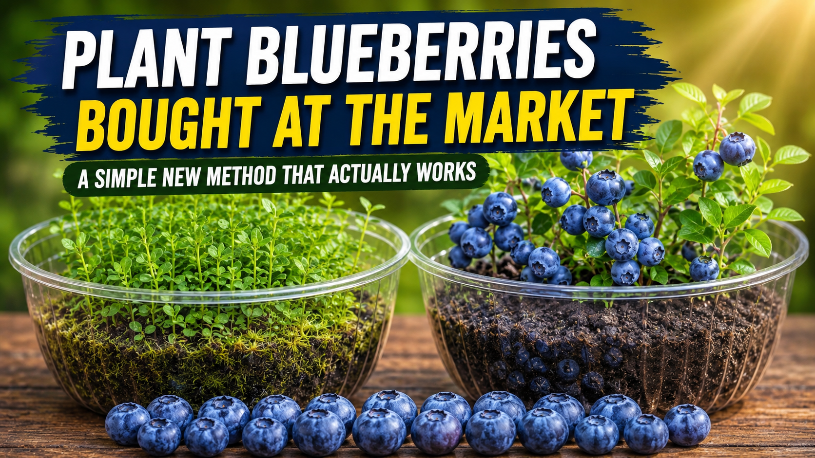 Learn how to grow blueberries from store-bought berries with this easy, beginner-friendly method for pots, patios, and backyard gardens.