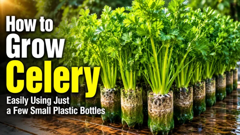 How to Grow Celery Easily Using Just a Few Small Plastic Bottles 9 How to Grow Celery Easily Using Just a Few Small Plastic Bottles