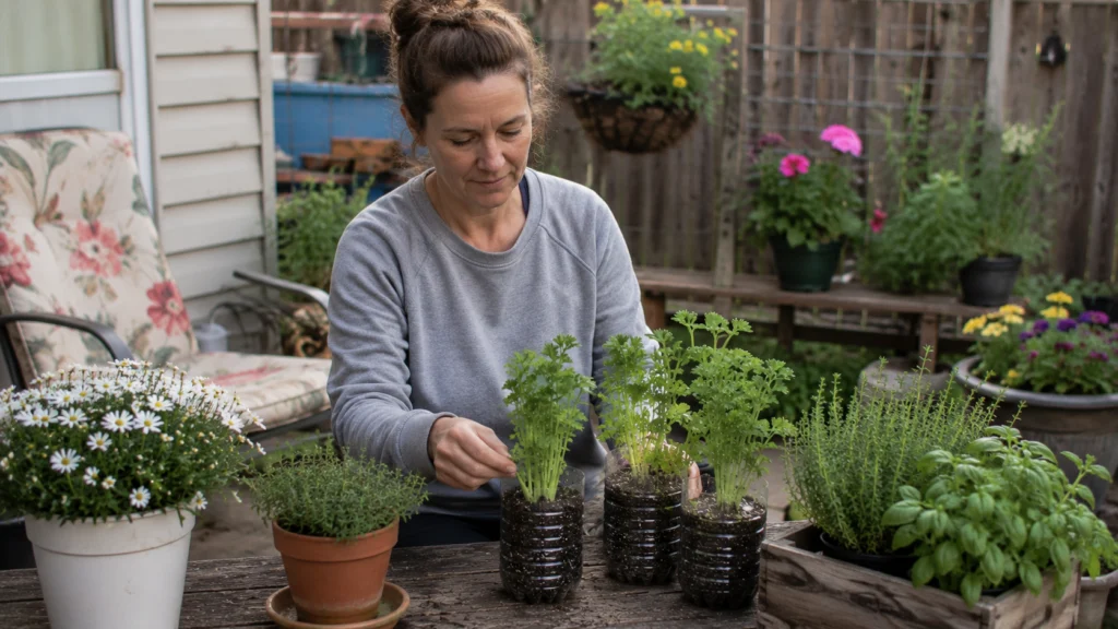 How to Grow Celery Easily Using Just a Few Small Plastic Bottles 8 Wait… that grew from a bottle