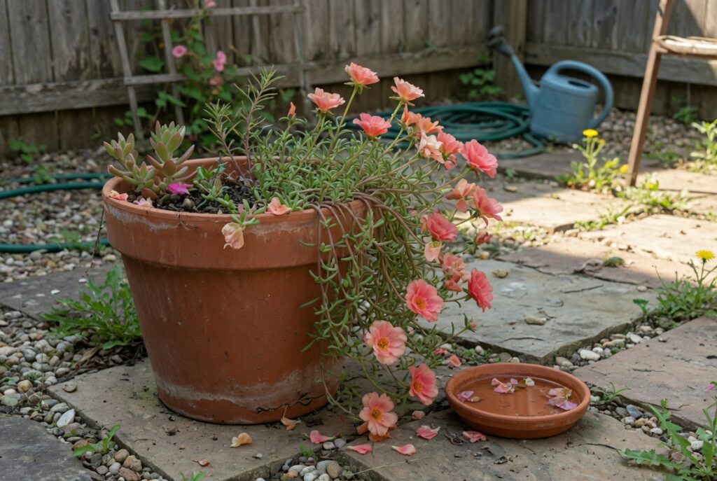 Beautiful Portulaca (Moss Rose) Cascading Garden Ideas for Small Backyard Spaces 2 Why Moss Rose Works So Well in Small Gardens